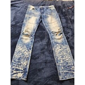 Mens Demolition skinny jeans size 36x32